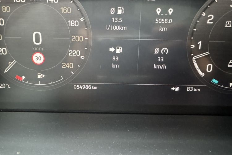 Used Land Rover Defender 2023 110 3.0T P400 X-DYNAMIC HSE Odometer Close Up