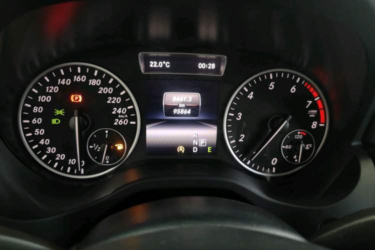 Used Mercedes-Benz A-Class 2015 A 180 Odometer Close Up