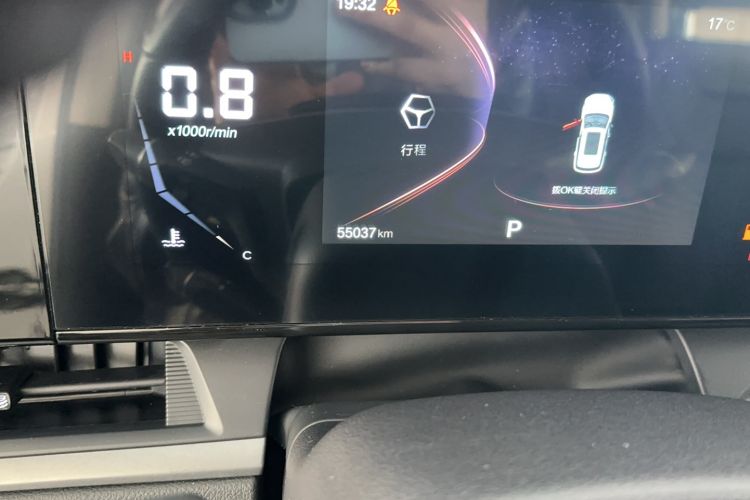 Used Bestune T55 2023 1.5T Automatic Leap Model Odometer Close Up