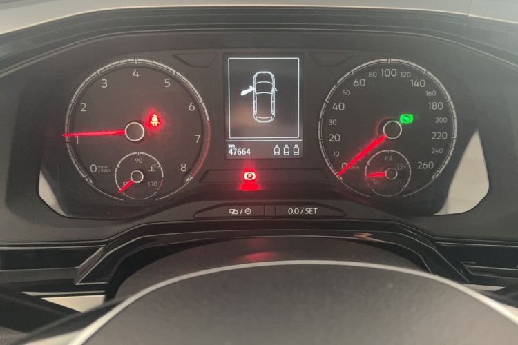 Used Volkswagen Polo 2021 Plus 1.5L Automatic Colorful Tech Edition Odometer Close Up