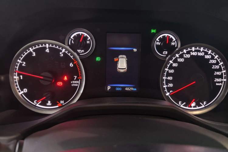 Used Toyota Land Cruiser  Odometer Close Up