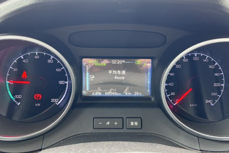 Used BYD Yuan New Energy 2018 EV360 Smart Connect Cool Edition Odometer Close Up