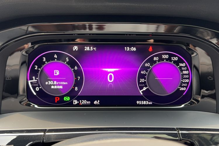 Used Volkswagen Teramont 2021 380TSI Four-Wheel Drive Prestige Luxury Edition Odometer Close Up