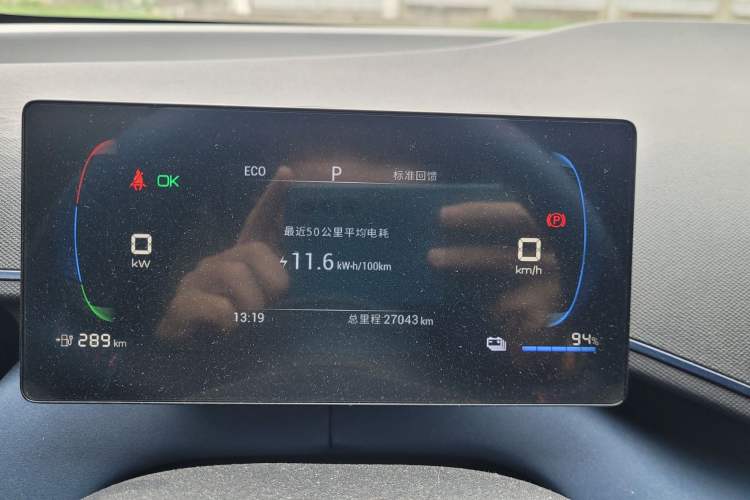 Used BYD Seagull 2023 Free Edition Odometer Close Up