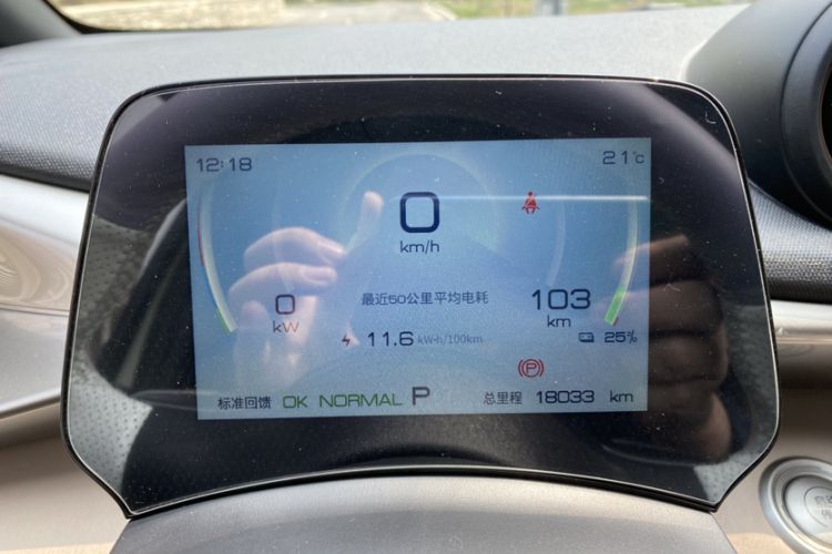 Used BYD Dolphin 2023 420 km Fashion Edition Odometer Close Up