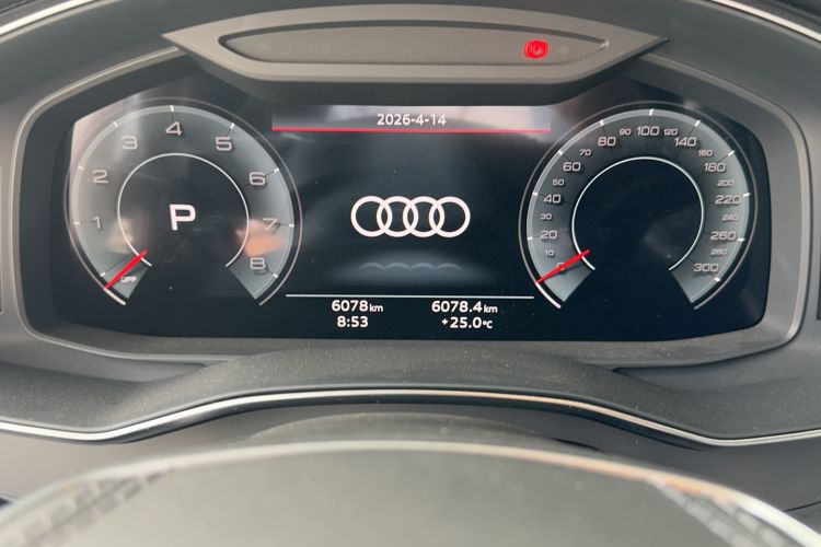 Used Audi A6L 2025 Revised 45 TFSI Prestige Dynamic Edition Odometer Close Up