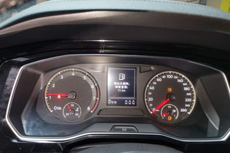 Used Volkswagen Sagitar 2019 280TSI DSG Comfort Version China VI Standard Odometer Close Up