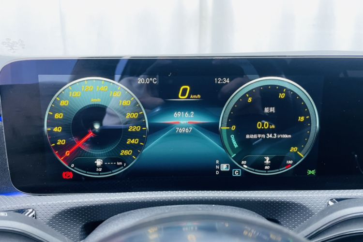 Used Mercedes-Benz CLA 2021 CLA 200 Odometer Close Up