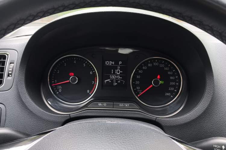 Used Volkswagen Polo 2016 1.6L Automatic Comfort Model Odometer Close Up