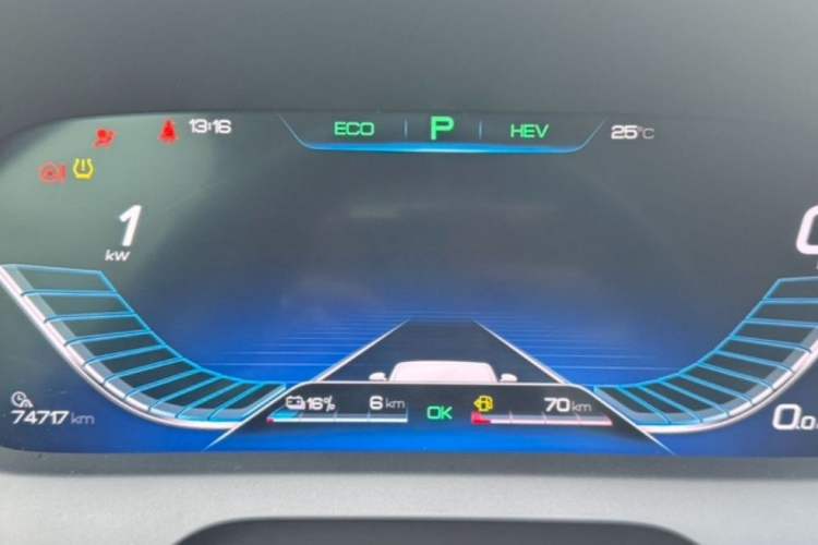 Used BYD Tang New Energy 2018 DM 2.0T All-Wheel Drive Smart Connectivity Enjoyment Model 5 Seats China V Emission Standard Odometer Close Up