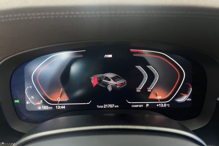 Used BMW 5 Series 2022 Restyled 525Li M Sport Package Odometer Close Up