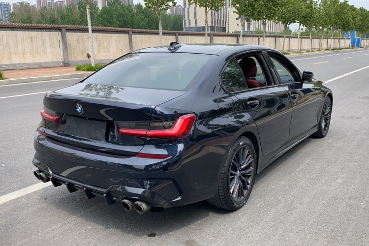Used BMW 3 Series 2021 325Li M Sport Shadowline Package Rear Right 45 Deg
