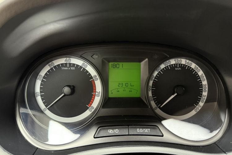 Used Skoda Fabia 2016 1.4L Automatic Car Enjoy Edition Odometer Close Up