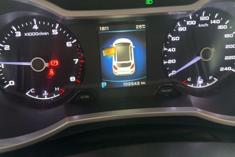 Used Geely Auto Emgrand GS 2016 Elegant Edition 1.3T Automatic LingShang Model Odometer Close Up