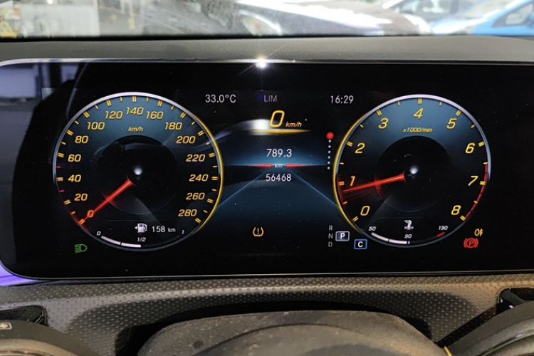 Used Mercedes-Benz A AMG 2020 Facelifted AMG A 35 4MATIC Odometer Close Up