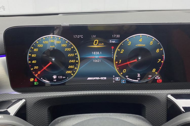 Used Mercedes-Benz CLA AMG 2023 AMG CLA 35 4MATIC Odometer Close Up