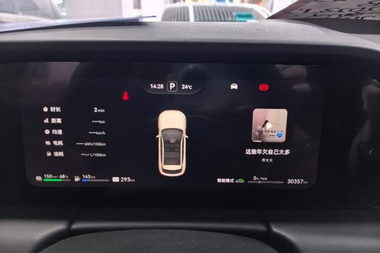 Used Hima AITO M5 2023 Extended-Range Rear-Drive Intelligent Driving Version Odometer Close Up