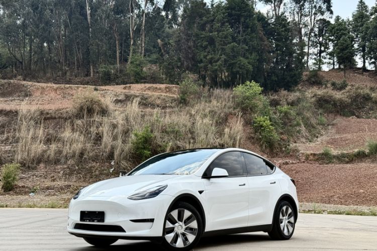 Used Tesla Model Y 2022 Long-Range All-Wheel-Drive Version Front Left 45 Deg