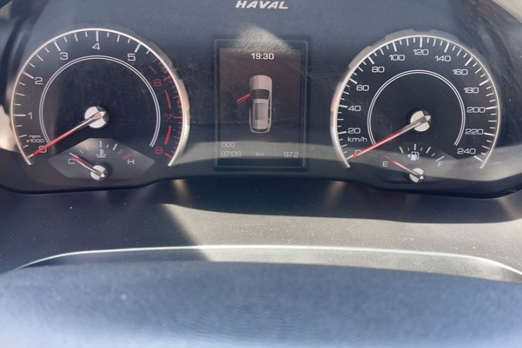 Used Haval H2s 2018 Blue Label 1.5T Dual-Clutch Elite Model Odometer Close Up