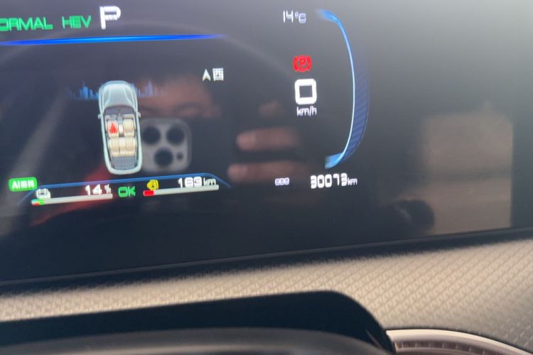 Used BYD Song Pro New Energy 2025 Second-Generation DM-i 75KM Leading Edition Odometer Close Up