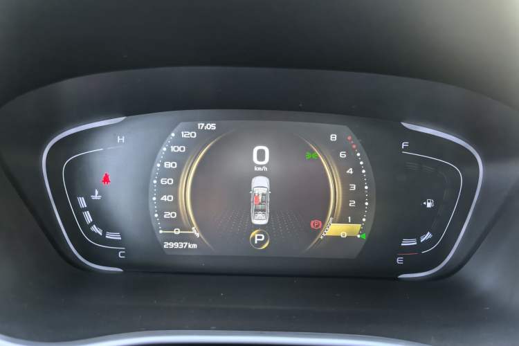 Used Geely Auto Binray 2021 1.4T CVT Asian Games Edition Odometer Close Up