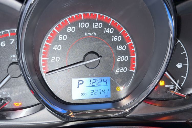 Used Toyota Vios FS 2021 1.5L CVT Fengchi Edition Odometer Close Up