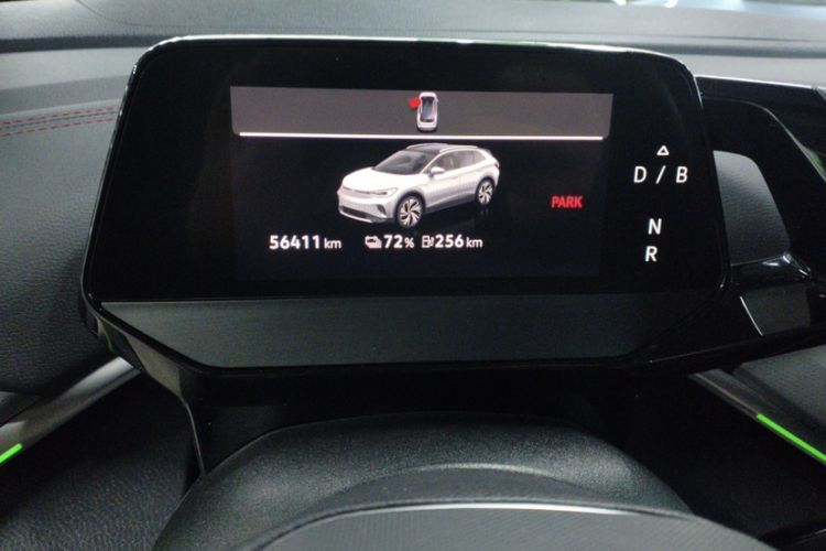 Used Volkswagen ID.4 CROZZ 2021 High-Performance PRIME Four-Wheel Drive Version Odometer Close Up