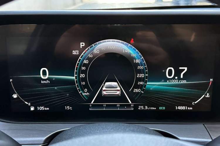 Used Kia K5 2021 380T GT-Line Refreshed Edition Odometer Close Up