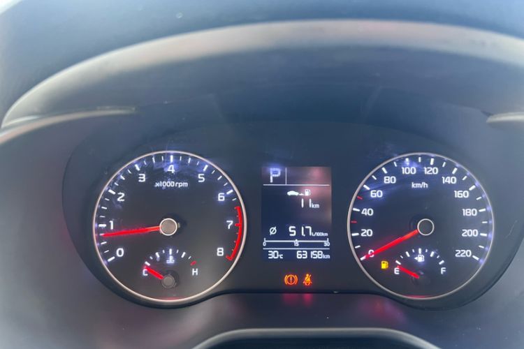 Used Kia K2 2019 Sedan 1.4L Automatic Transmission 15th Anniversary Special Edition GLS China VI Standard Odometer Close Up