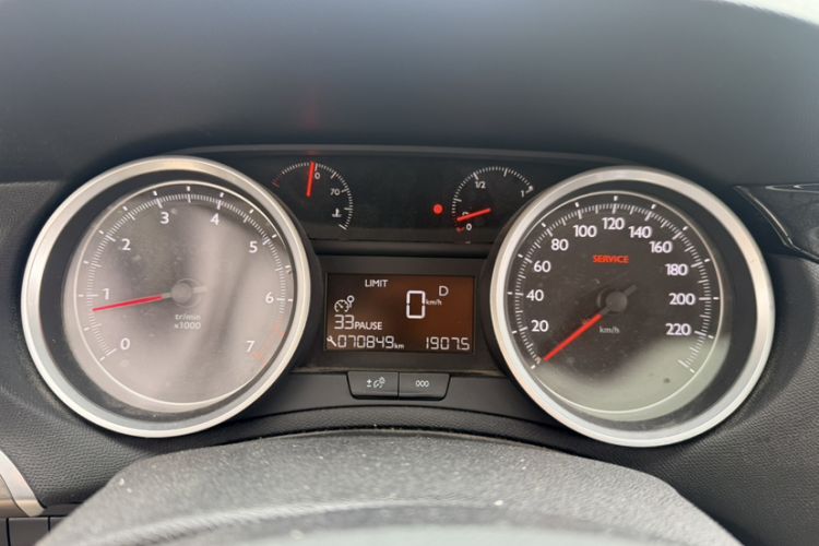 Used Peugeot 408 2015 1.2T Automatic Luxury Edition Odometer Close Up