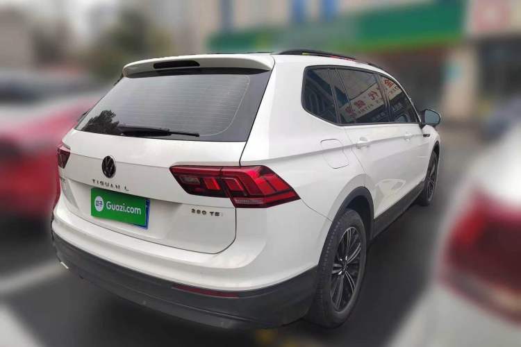 Used Volkswagen Tiguan L 2021 280TSI Automatic Two-Wheel Drive Smart Edition Rear Right 45 Deg