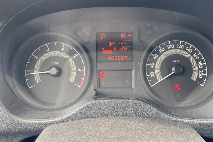 Used Peugeot 301 2014 1.6L Automatic Comfort Edition Odometer Close Up