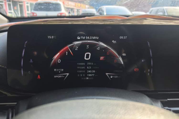 Used GAC Trumpchi EMPOW 2023 270T DCT J15 Version Odometer Close Up