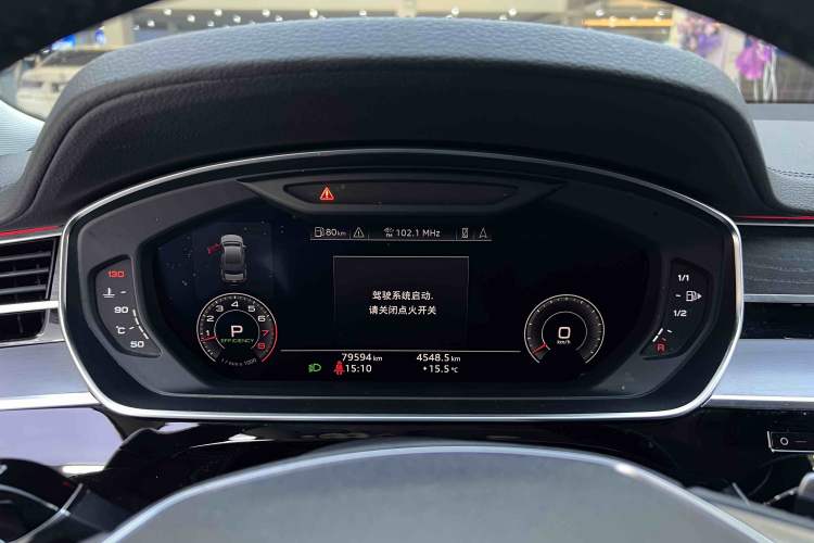 Used Audi A8 2019 Plus A8L 50 TFSI quattro Comfort Model Odometer Close Up