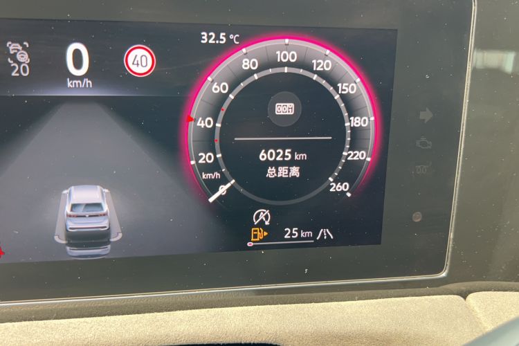 Used Volkswagen Tiguan L 2024 PRO 380TSI Four-Wheel Drive R-Line Prestige Edition Odometer Close Up