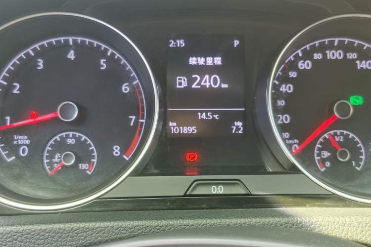 Used Volkswagen Golf 2016 1.4 TSI 25th Anniversary Edition Odometer Close Up