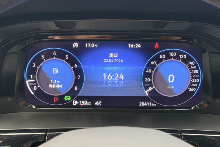 Used Volkswagen Teramont X 2024 380TSI Four-Wheel Drive Prestige Luxury Edition Odometer Close Up