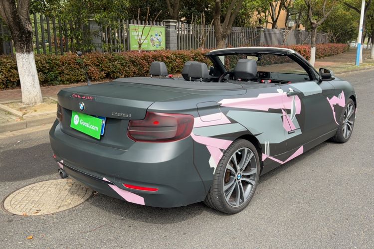 Used BMW 2 Series 2019 225i Convertible Coupe Sports Design Package Rear Right 45 Deg