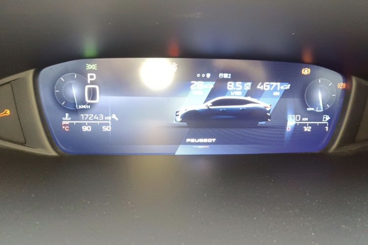 Used Peugeot 408X 2023 Charm Version Odometer Close Up