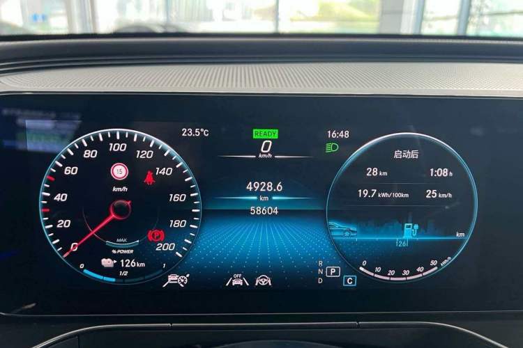 Used Mercedes-Benz EQC 2021 EQC 400 4MATIC Odometer Close Up