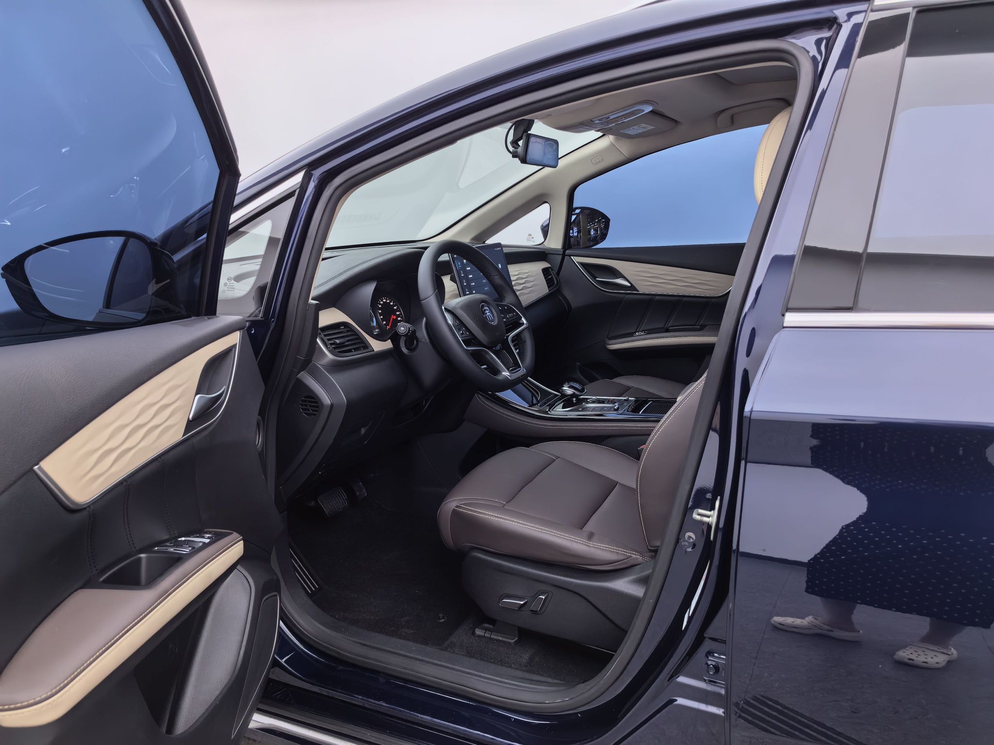 Vordere Reihe im Auto