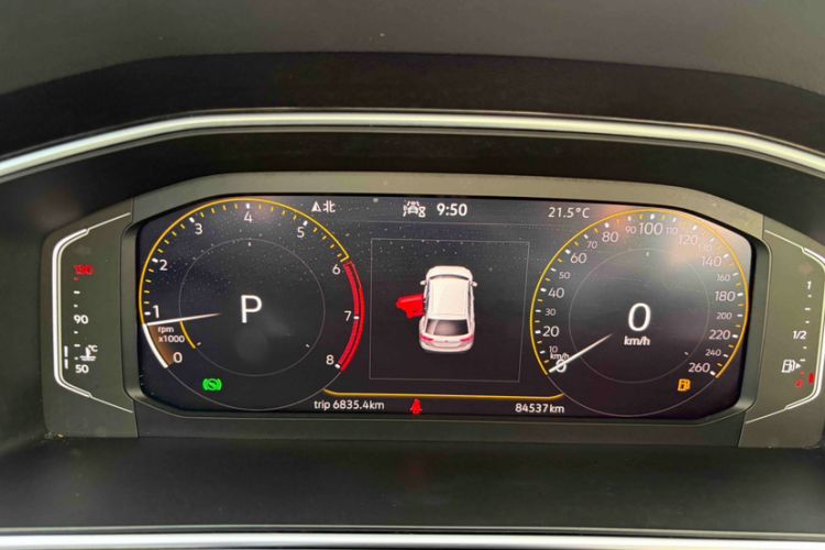 Used Volkswagen Tiguan L 2022 330TSI Automatic Two-Wheel Drive Smart Edition Odometer Close Up