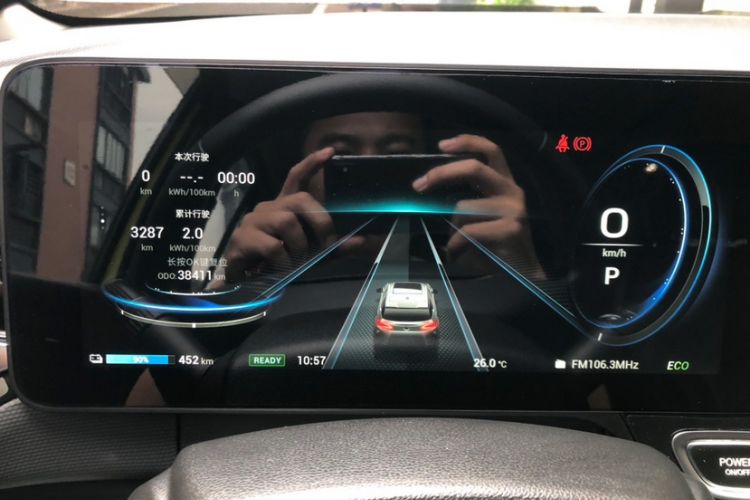 Used AION V 2020 70 Intelligent Edition Odometer Close Up