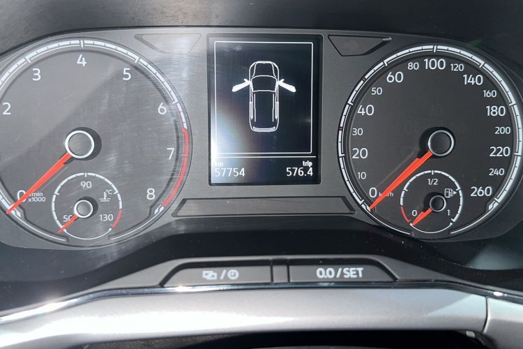 Used Volkswagen T-Cross 2020 280TSI DSG Comfort Edition Odometer Close Up