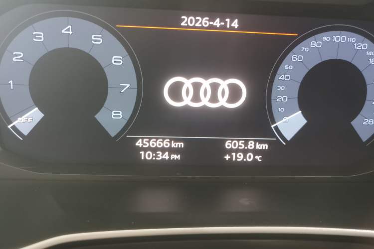 Used Audi Q3 2020 35 TFSI Fashion Dynamic Model Odometer Close Up