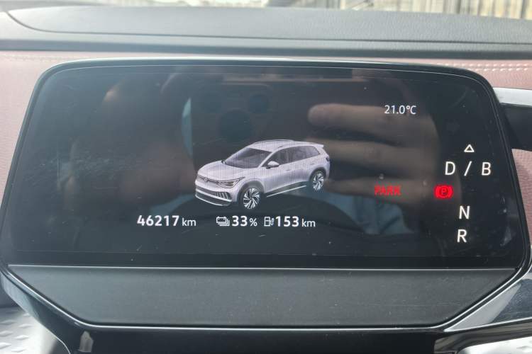Used Volkswagen ID.6 X 2021 1st Edition ID. First Impression Edition Odometer Close Up