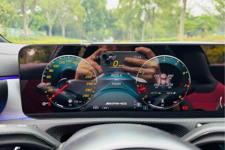 Used Mercedes-Benz A AMG 2020 Facelifted AMG A 35 4MATIC Odometer Close Up