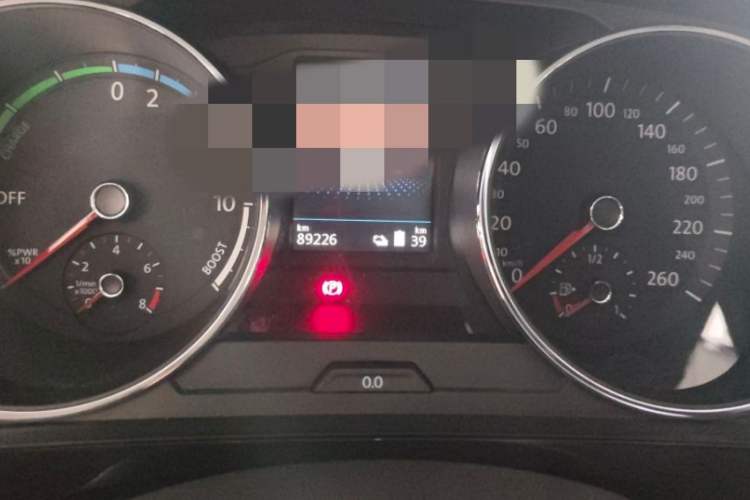 Used Volkswagen Tiguan L New Energy 2019 430 PHEV Hybrid Flagship Model Odometer Close Up