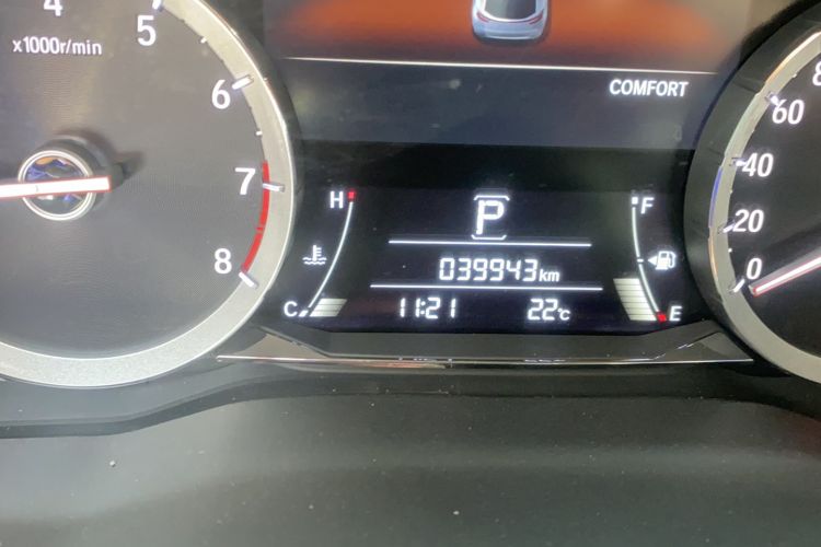 Used Honda UR-V 2020 370TURBO Four-Wheel Drive Prestige Edition Odometer Close Up