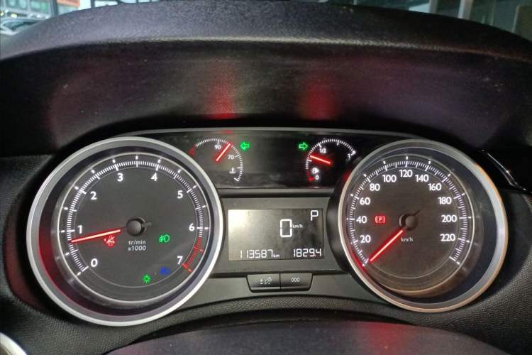 Used Peugeot 408 2015 1.2T Automatic Luxury Edition Odometer Close Up